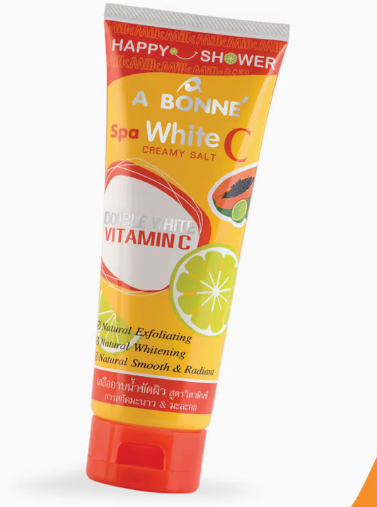 ABonne Spa White Creamy Salt Body Scrub Tube 350g