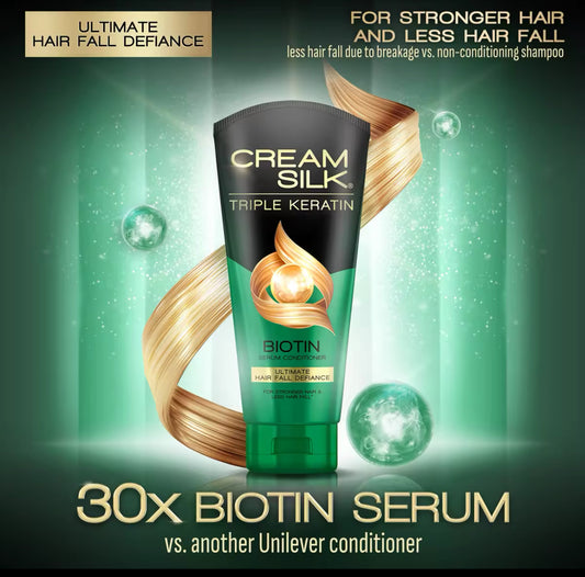 CreamSilk Triple Keratin Serum Conditioner Ultimate Hair Fall Defiance 170ml