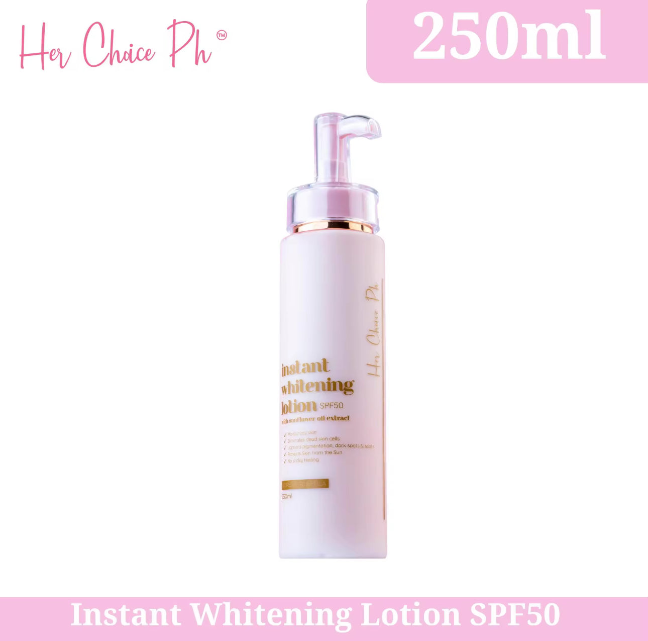Her Choice Ph Instant Whitening Lotion SPF 50