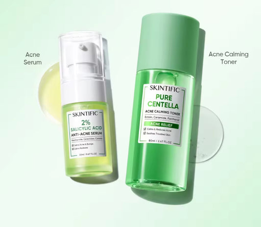 SKINTIFIC Pure Centella Acne Calming Toner | 80ml | Controls Oil Skin care toner hydrating & serum
