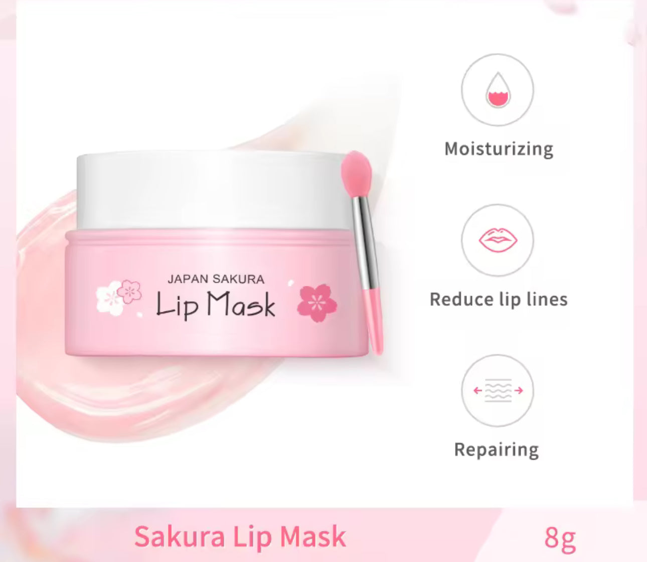 LAIKOU Japan Sakura Lip Mask Lips Balm 8g