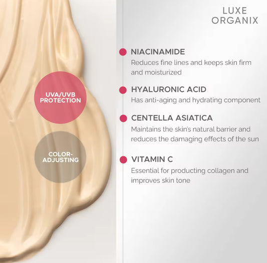 Luxe Organix High Protection Perfecting UV Tint Serum Sunscreen SPF 50 PA +++ 40g