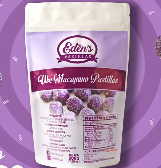 Eden's Ube Macapuno / Toasted Flavored Pastillas / 45pcs