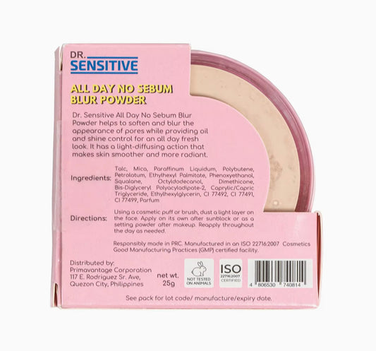 Dr. Sensitive All Day No Sebum Blur Powder 25g | Natural