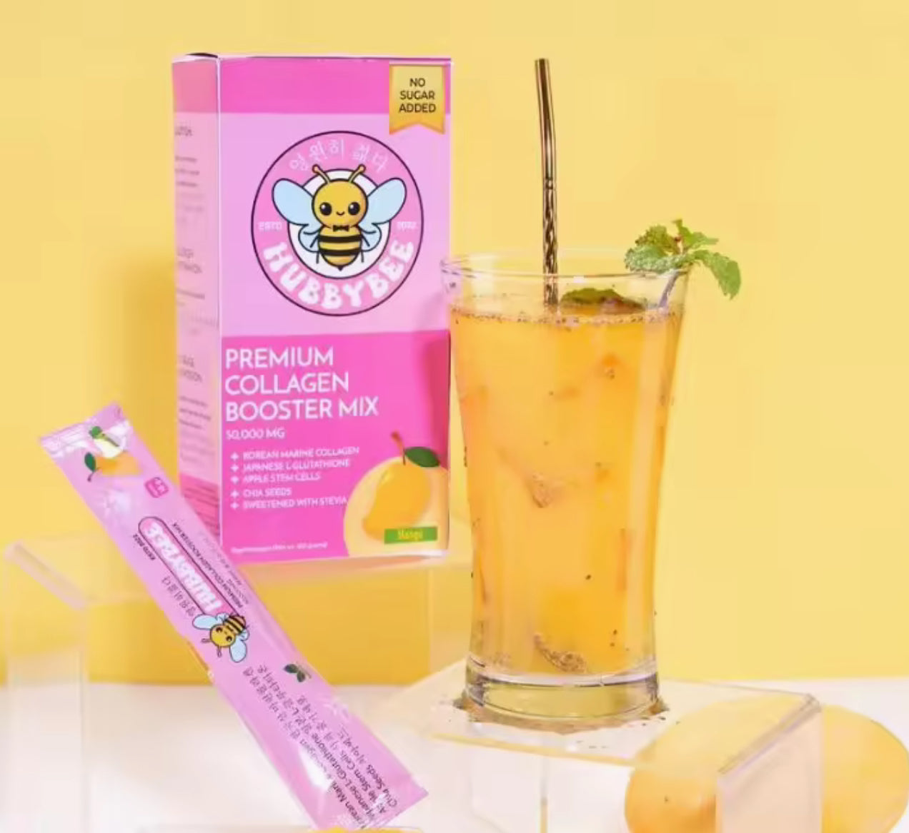 HUBBYBEE PREMIUM COLLAGEN BOOSTER MIX | MANGO FLAVOUR