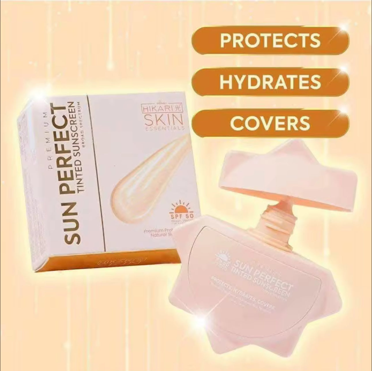 HIKARI Skin Essentials Tinted Sunscreen SPF50 50ml