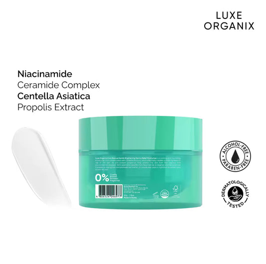 LUXE ORGANIX Cica Rescue Gentle Brightening Derma Relief Moisturizer 50g