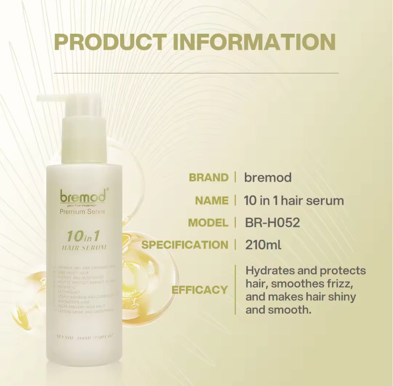 Bremod Premium Series 10 In 1 Hair Serum