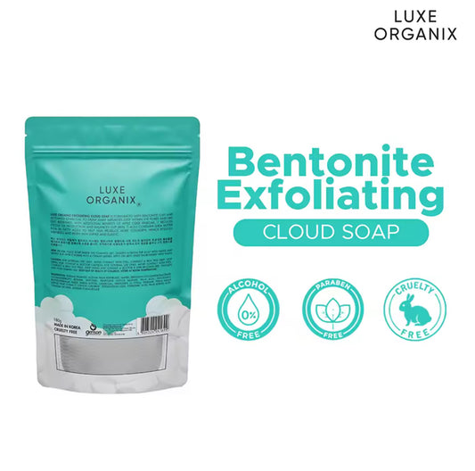 Luxe Organix Niacinamide Bentonite Exfoliating Cloud Soap 180g