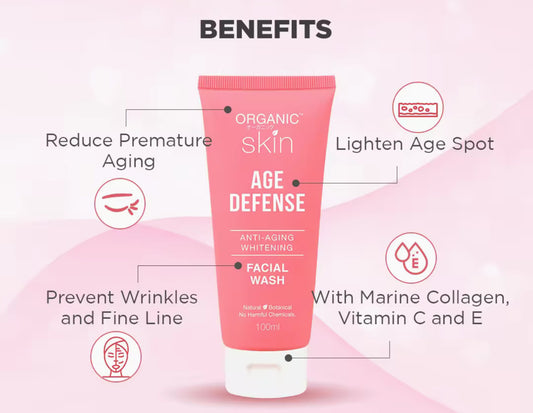 Organic Skin Japan Age Defense Facial Wash 100ml