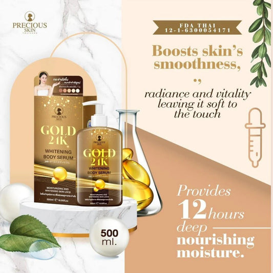 Gold 24K Whitening Body Serum 500ml