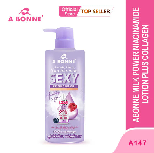 Abonne Sexy Essence Lotion Healthy Glow Niacinamide 20X Complx Berry Pump 500ML