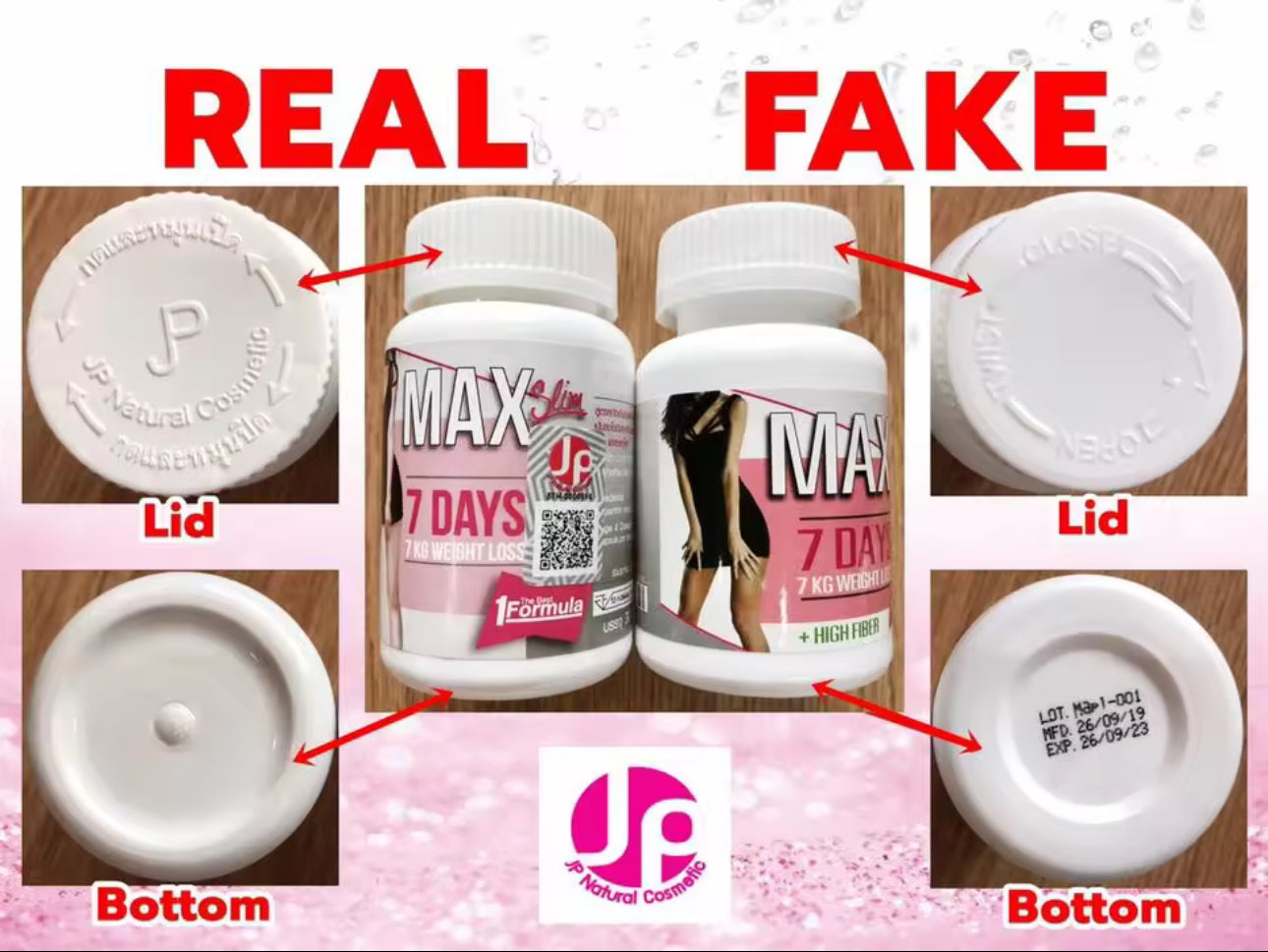 Max Slim 7 Days Diet Slimming Capsule | 30 Capsules | Thailand Product