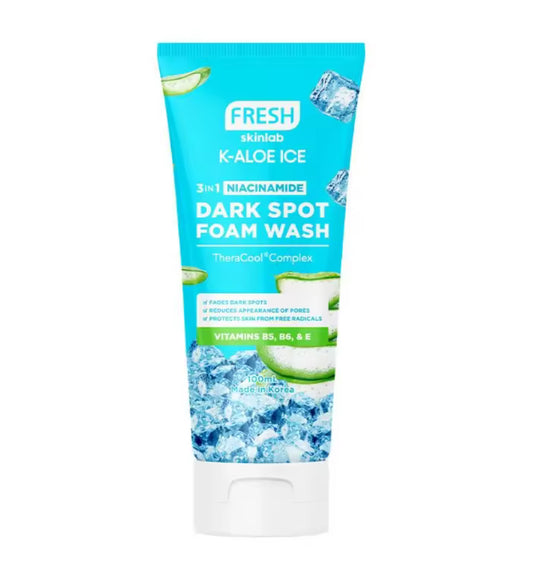 Fresh Skinlab 98% Jeju Aloe Ice Foam Wash Cooling and Soothing 100ml