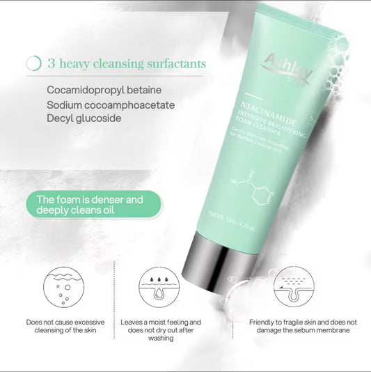 Ashley Shine NIACINAMIDE Intensive Brightening Foam Cleanser 120g