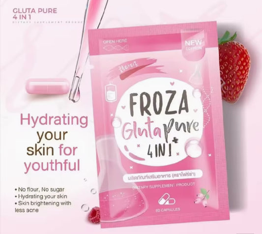 Froza Gluta Pure 4 in 1 Plus| 60 capsules | Authentic 💯 from Thailand