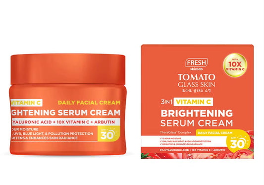Fresh Skinlab Tomato Glass Skin 3 in 1 Vitamin C Brightening Serum Cream SPF 30