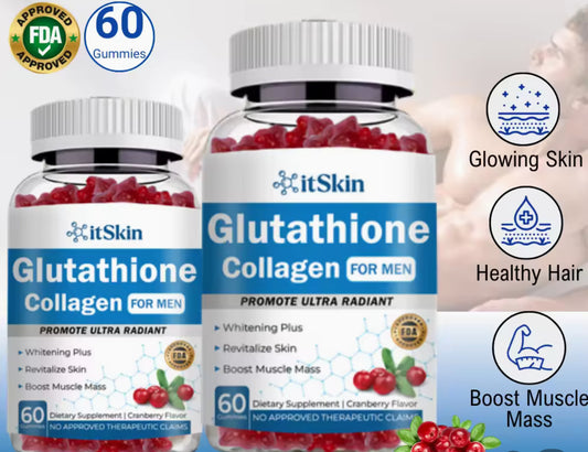 ITSKIN Glutathione Collagen Glow Gummies | For Men
