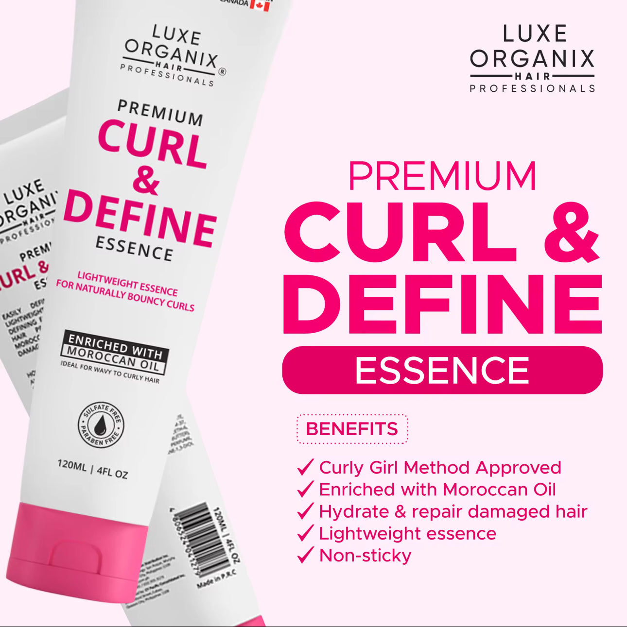 Luxe Organix Premium Keratin Curl & Define Treatment 120ml