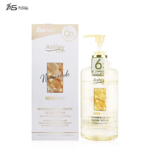 Ashley Shine NIACINAMIDE Pure Serum Face and Body Moisturizes Whitening Skin 520ml