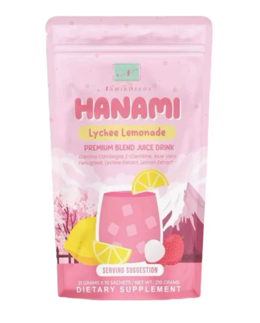 HANAMI LYCHEE LEMONADE BLEND JUICE | 10sachets x 21g | Namiroseus