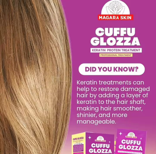 Cuffu Glozza Sachet Keratin Protein Hair Treatment | Magara Skin | 1box= 5pcs