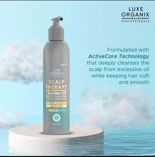 Luxe Organix Scalp Therapy Anti-Hair Fall Gentle Clarifying Detox Shampoo 270ml