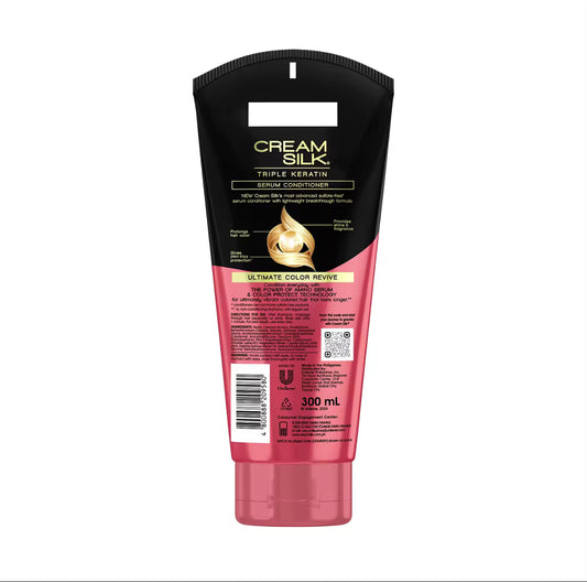 CreamSilk Triple Keratin Serum Conditioner Ultimate Color Revive 150ml