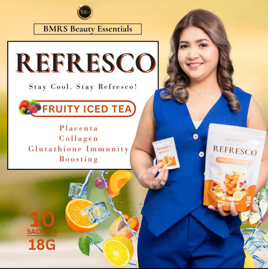 BMRS REFRESCO BEAUTY & HEALTH POWDER DRINKS FRUITY ICE TEA 10x18g
