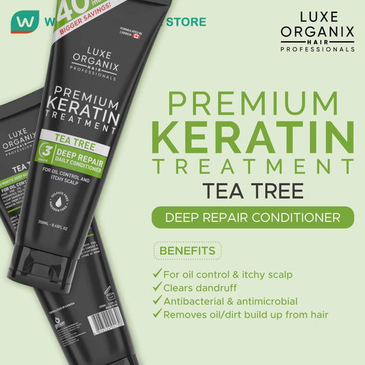 LUXE ORGANIX Premium Keratin Tea Tree Treatment Conditioner 250ml