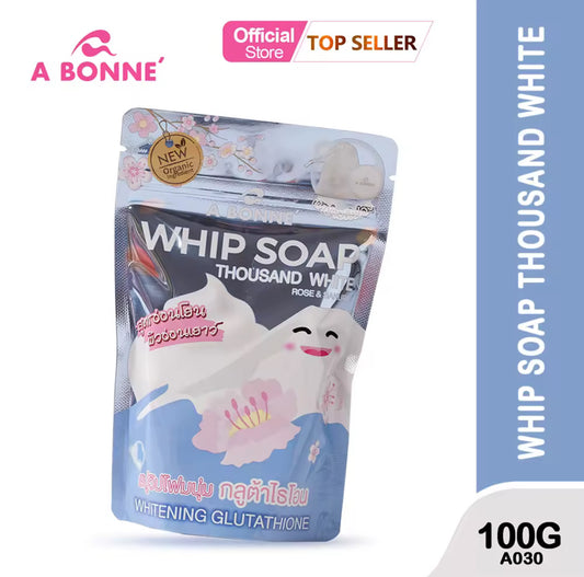 ABonne Whip Soap Thousand White - Rose & Sakura 100G