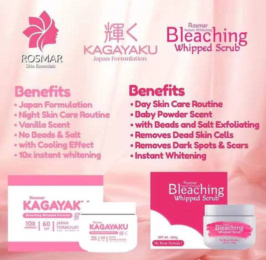 ROSMAR KAGAYAKU BLEACHING WHIPPED CREAM NO RINSE FORMULA 300g