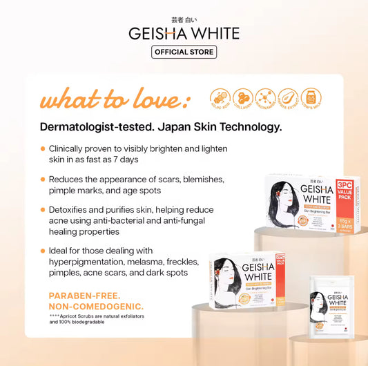 Geisha White Intense Exfoliating Kojic Bar 65gx2