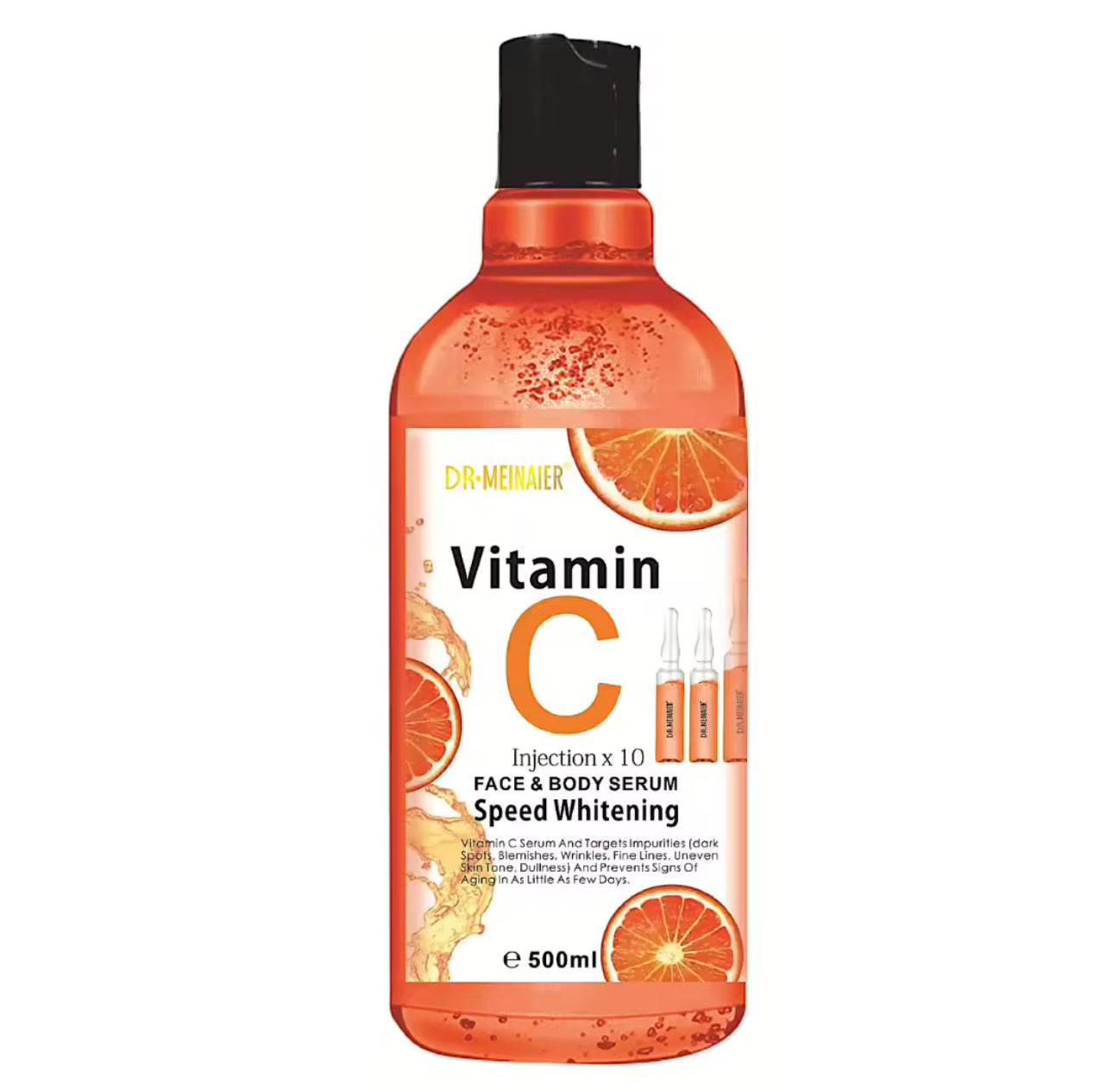 DR. MEINAIER Vitamin C Injection X 10 Face and Body Serum Speed Whitening 500ml