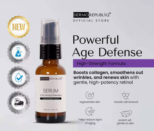 Dermorepubliq 2.5% Retinyl Palmitate Serum High-Strength Formula