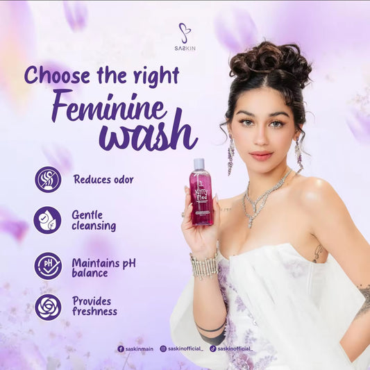 Original SASKIN Kiffy Fied Gentle Intimate Wash with Whitening | Kiffyfied Feminine Wash 150ml