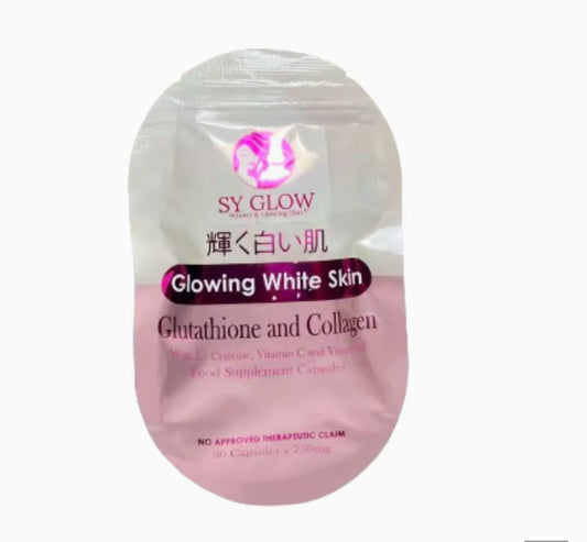 SY Glow Glowing White Skin Glutathione and Collagen 30capsules