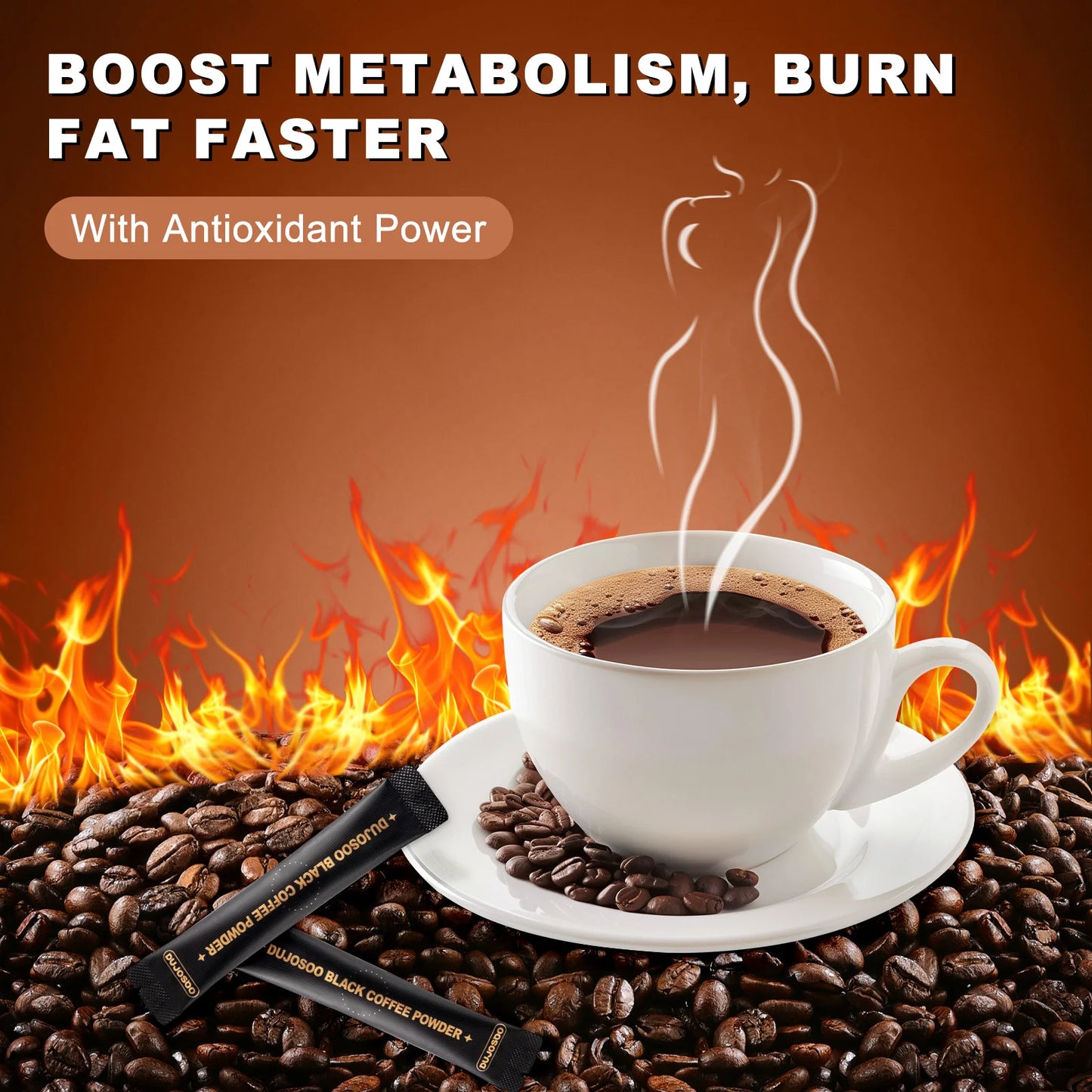 Dujosoo Black Coffee Powder 50sachets