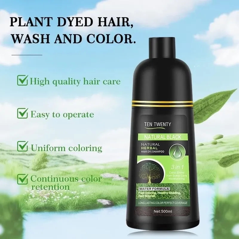 Ten Twenty Natural Herbal Hair Dye Shampoo |500ml