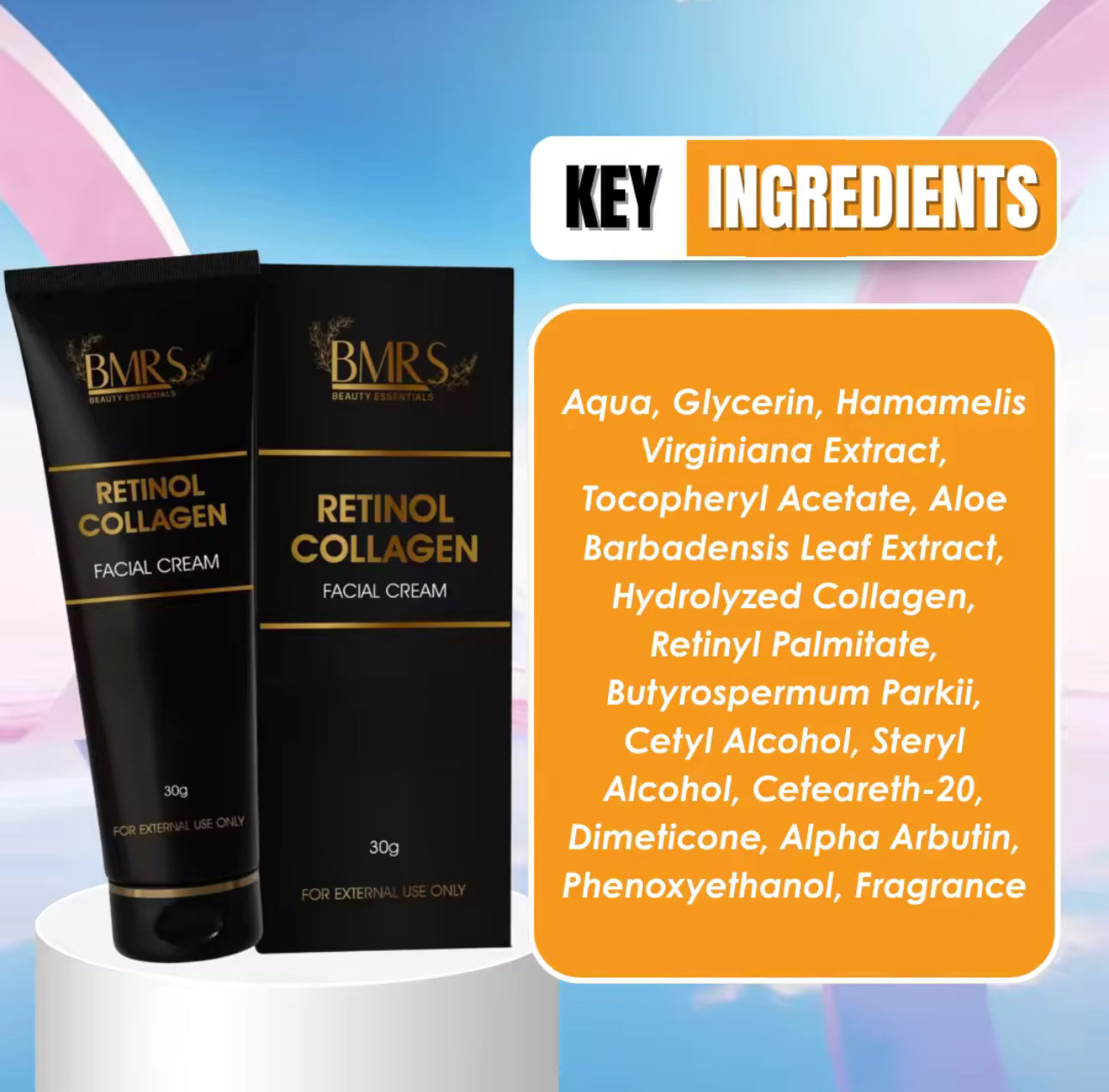 BMRS RETINOL COLLAGEN FACIAL CREAM | 30G