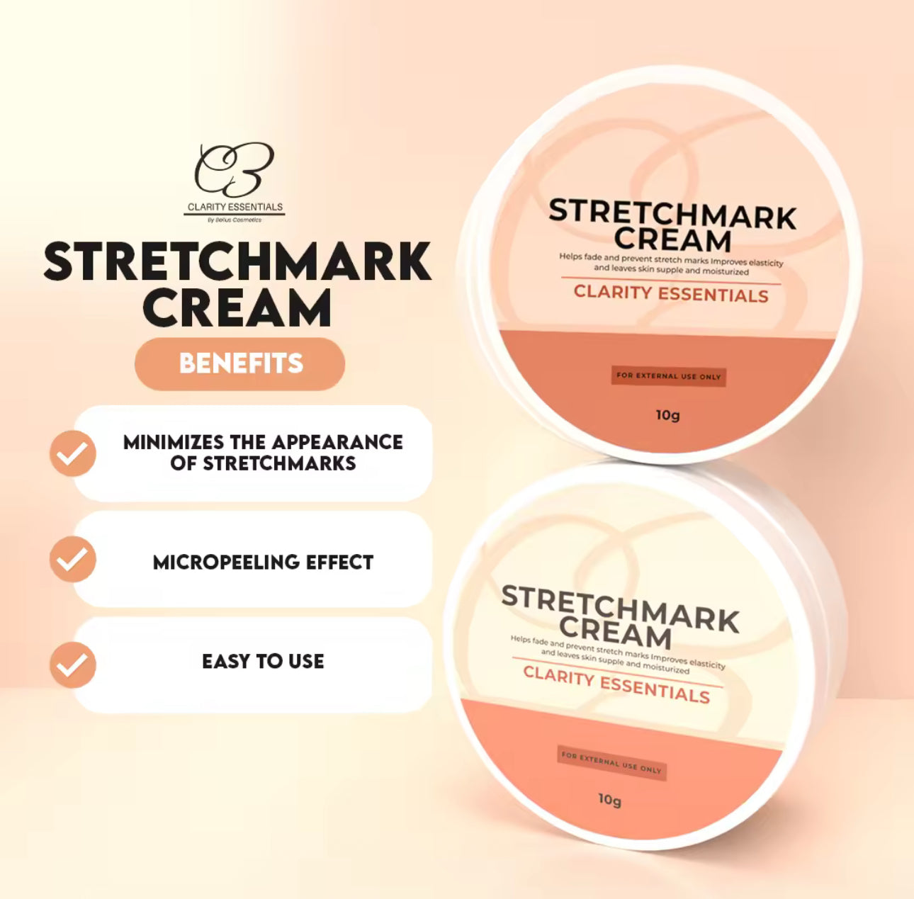 Stretchmark Cream 150g | Clarity Essentials