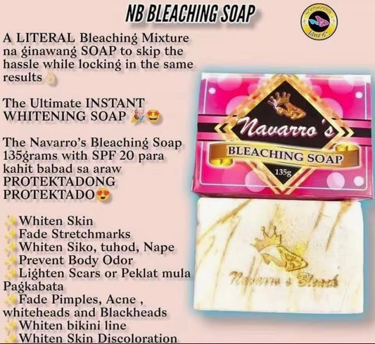 Navarros Bleaching Soap – Instant Permanent White