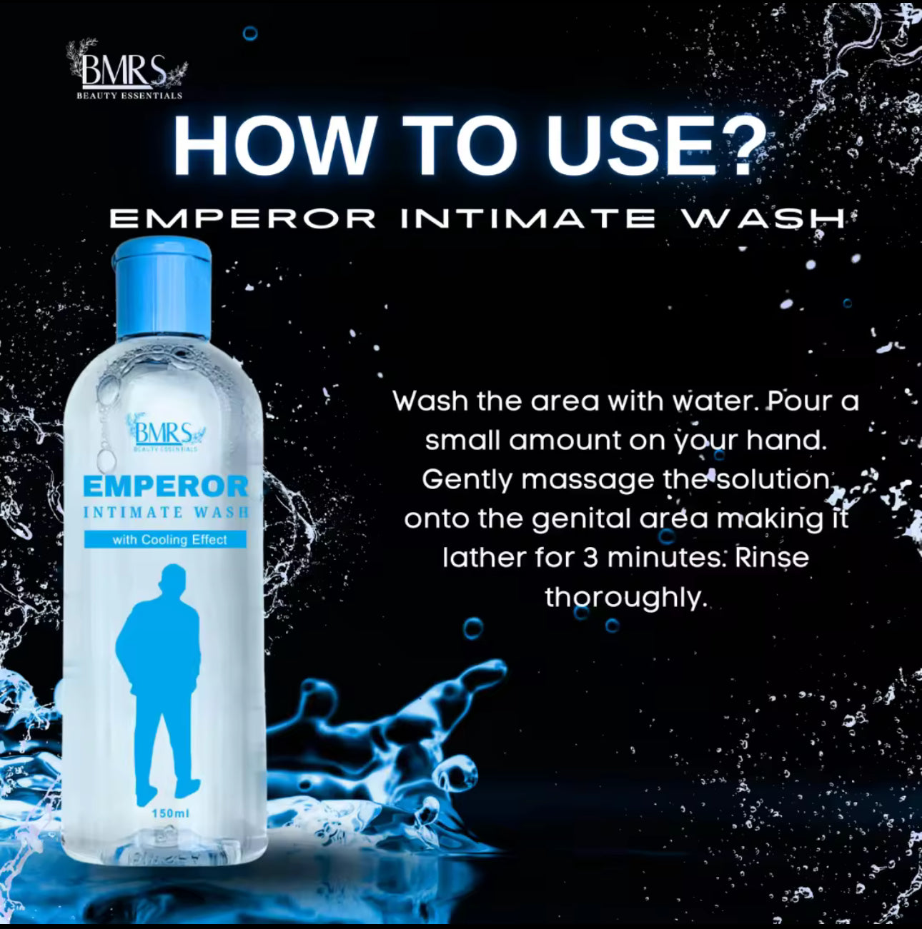 BMRS Emperor Intimate Wash | 150ml | For Men