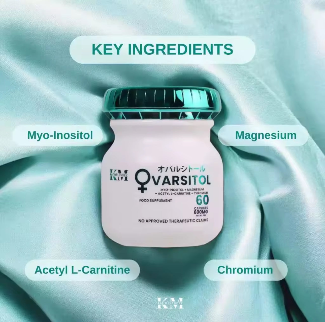 Ovarsitol 600mg 60 Capsules | BY KM