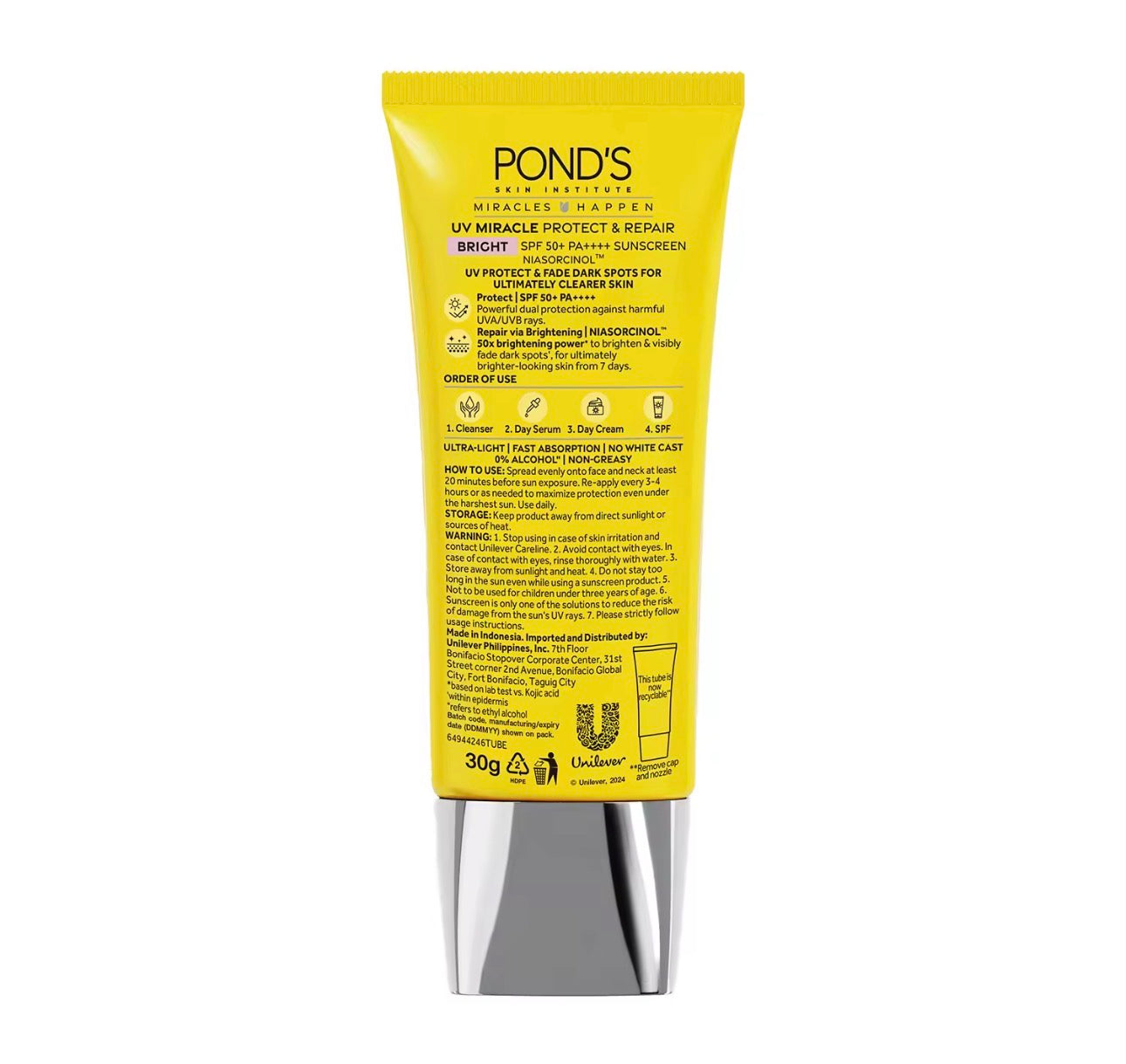 Ponds UV Miracle Protect & Repair Bright Sunscreen SPF50+ PA++++