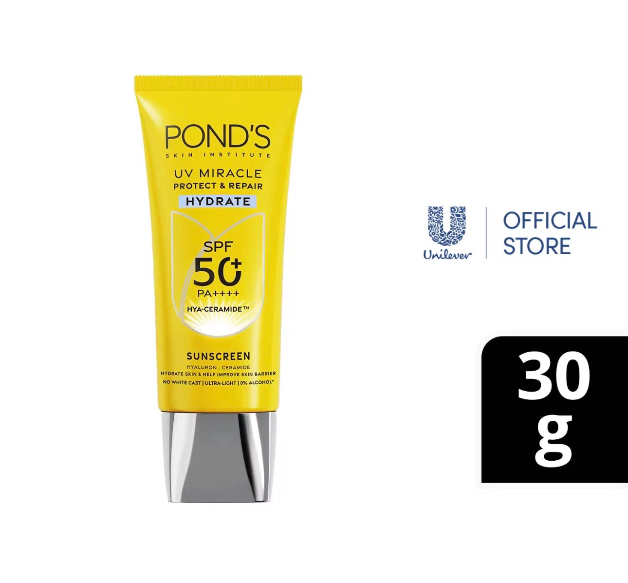 Ponds UV Miracle Protect & Repair HYDRATE Sunscreen SPF50+ PA++++ | 30g