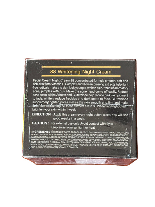 88 Whitening Night Cream | Authentic from Thailand