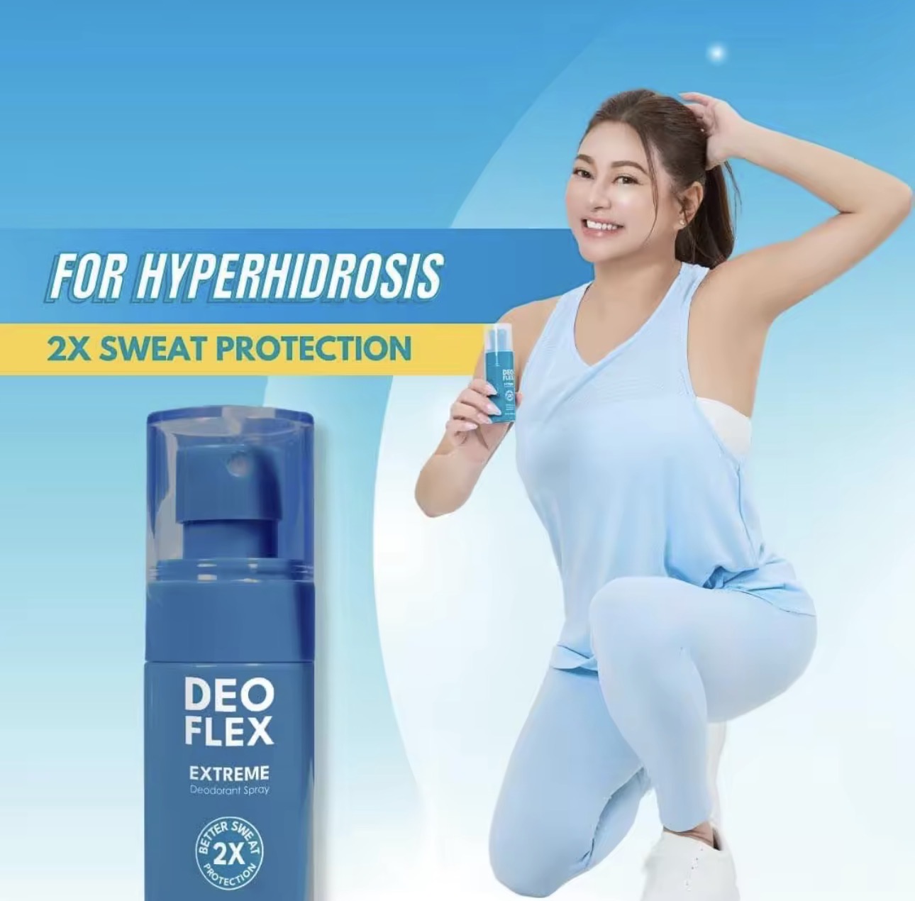 Deo Flex | Underarm Cream 25ml | Powder Fresh 80g | Deodorant soap 100g | Ultra Light Deodorant Spray 60ml | Extreme Deodorant Spray 60ml