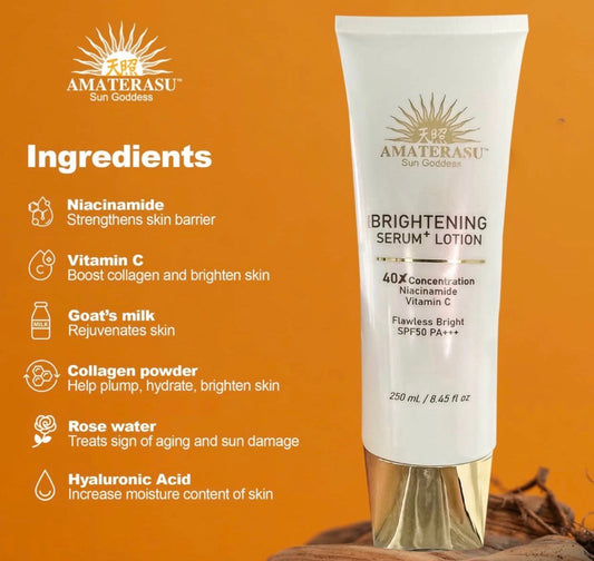 AMATERASU Brightening Serum + Lotion SPF50 PA+++ | 250ml
