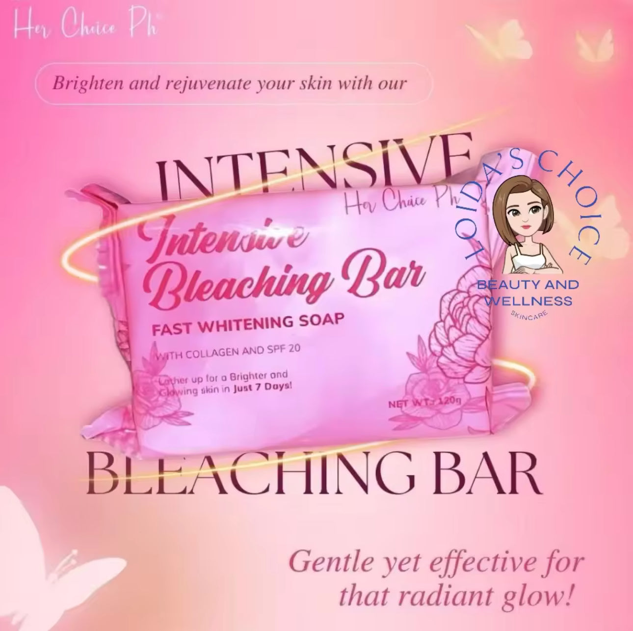 Her Choice Ph Intensive Bleaching Bar with Collagen & SPF 20